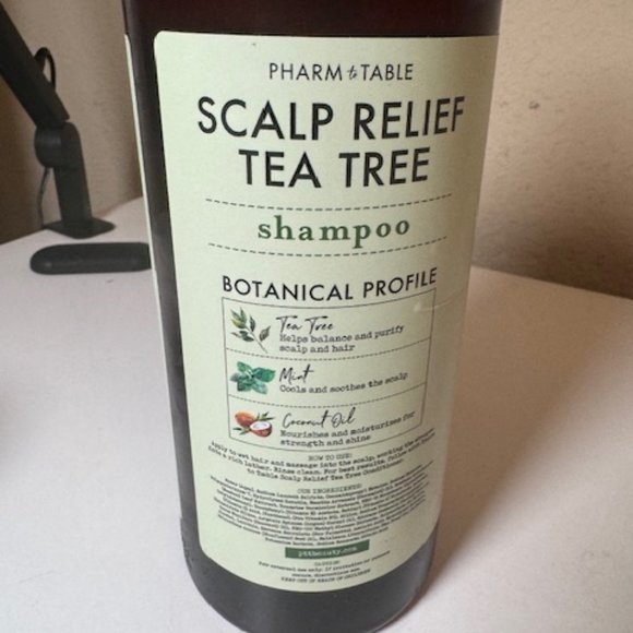 Pharm To Table Scalp Relief Tea Tree SHAMPOO 32 Fl Oz NEW Big Size - Picture 3 of 3